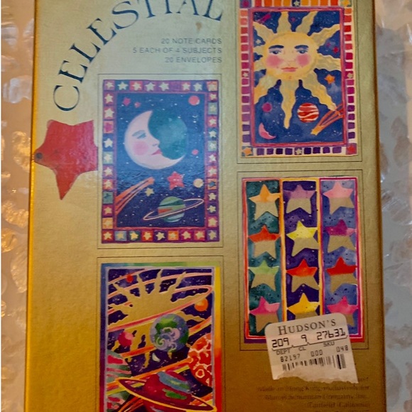 Celestial boxed set of 13 blank stationary cards and envelopes.❣️ - Picture 7 of 7